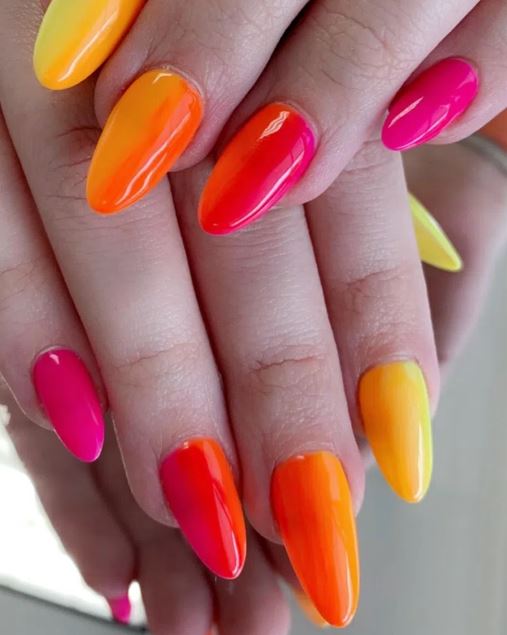 summer acrylic nails