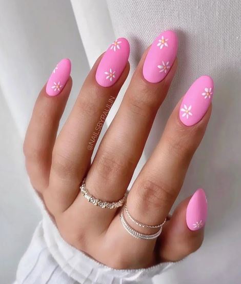 Pink Spring Nail Design Ideas