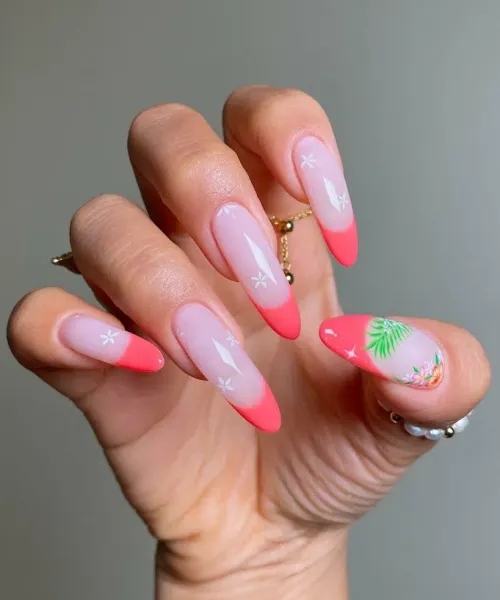 Coral Nail Ideas