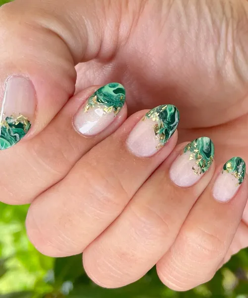 green french tips