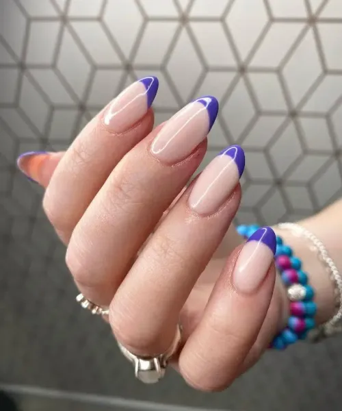 purple French tips