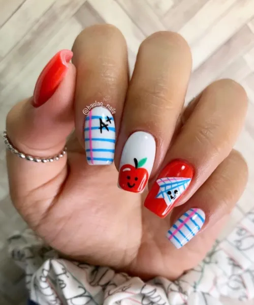 back to school nails